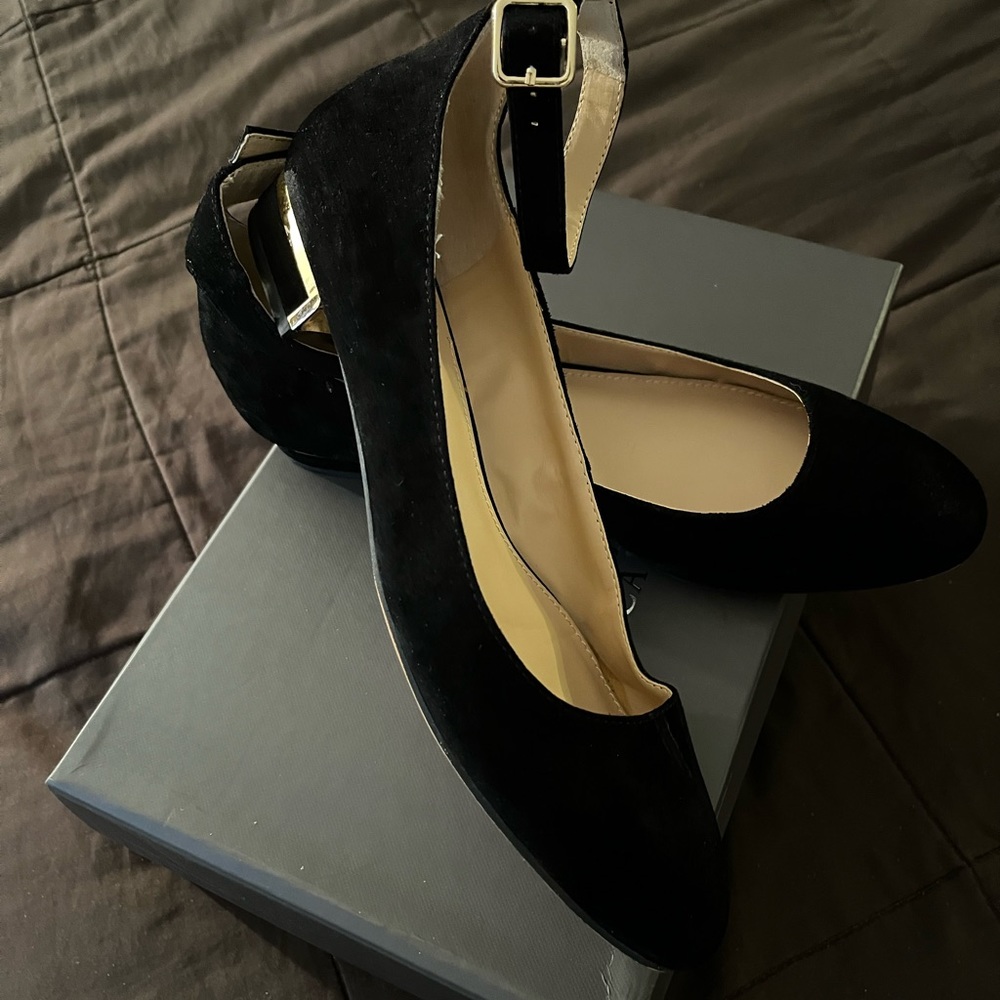 Vince Camito Mary Jane Flat Suede
